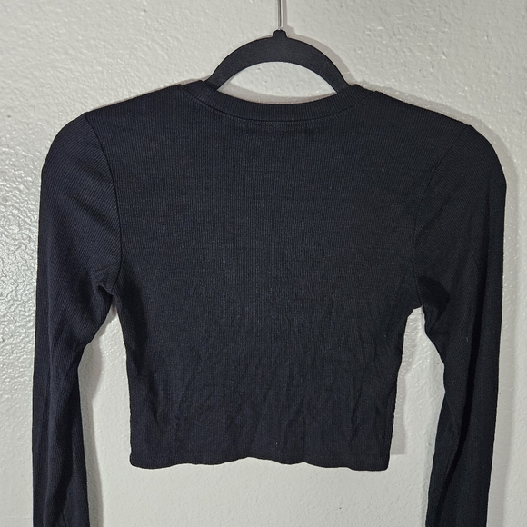 Joah Brown Cropped Crew Longsleeve Size XS/S - Picture 11 of 14